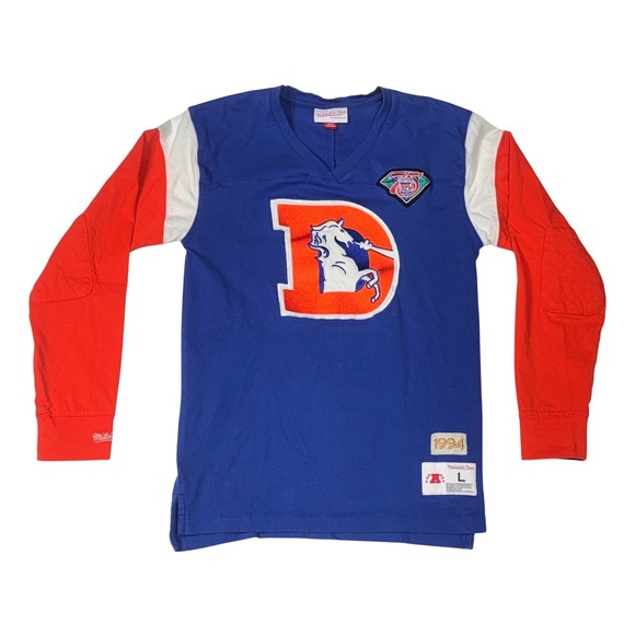 Mitchell & Ness Other - Mitchell & Ness Denver Broncos Jersey Youth L Blue 1994 Throwback Excellent